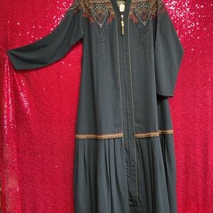 Elegant Black Embroidered Dress
